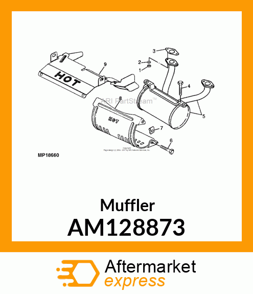 Muffler AM128873