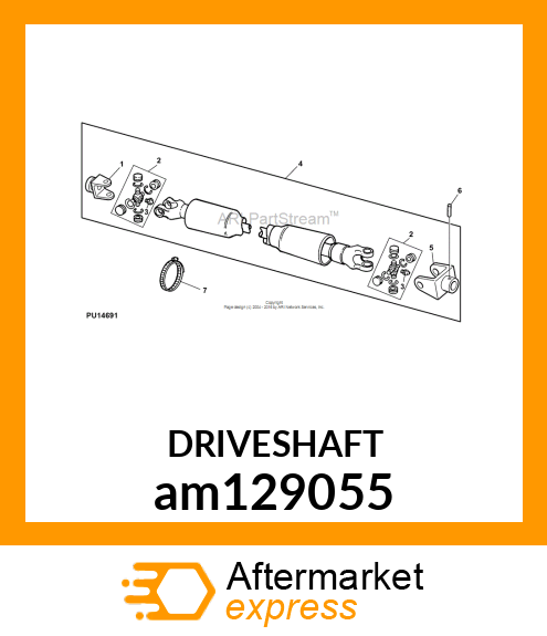 DRIVESHAFT am129055