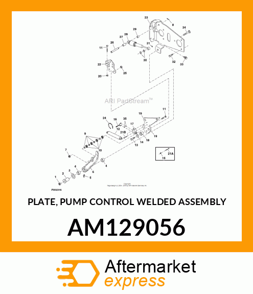 PLATE, PUMP CONTROL WELDED ASSEMBLY AM129056