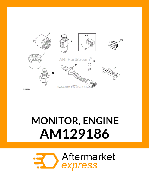MONITOR, ENGINE AM129186