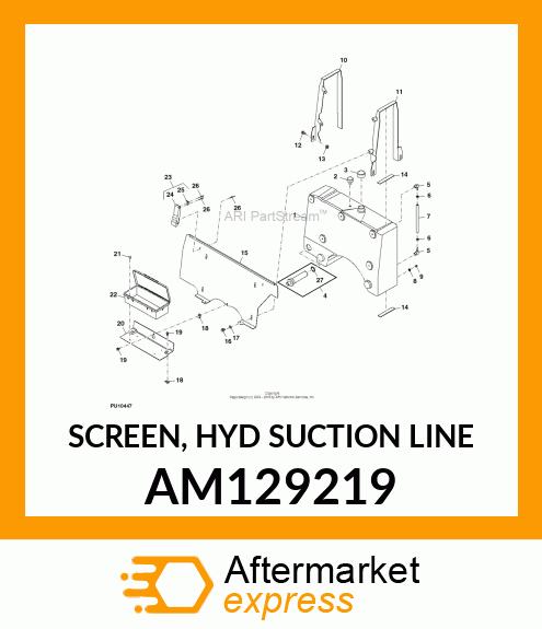 SCREEN, HYD SUCTION LINE AM129219