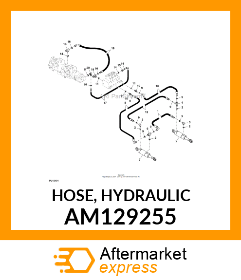 HOSE, HYDRAULIC AM129255