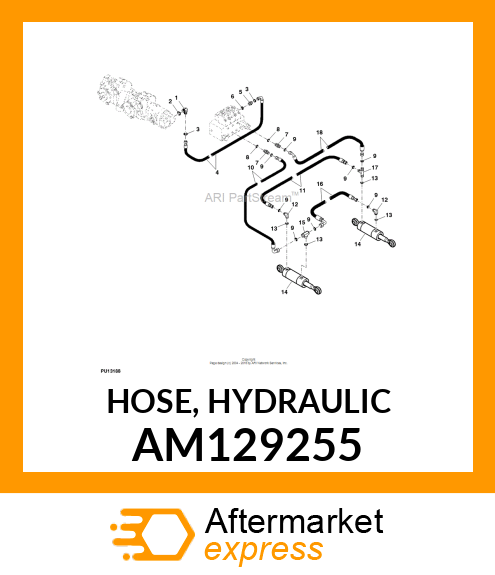 HOSE, HYDRAULIC AM129255