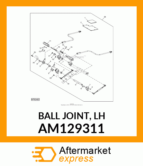 BALL JOINT, LH AM129311