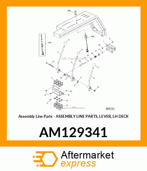 Lever Lh Deck AM129341