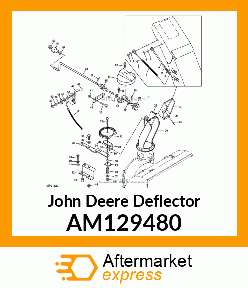 DEFLECTOR, CABLE AM129480