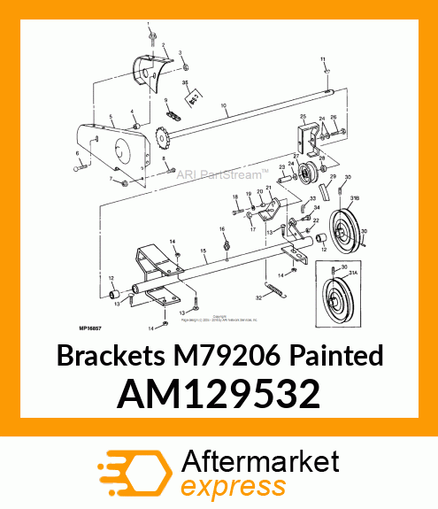 Brackets M79206 Painted AM129532