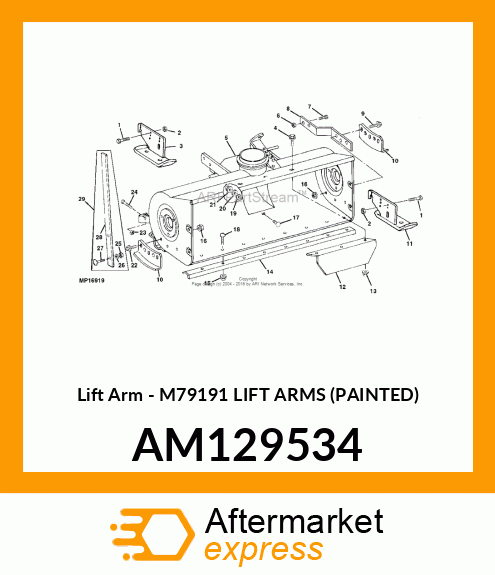 Lift Arms M79191 Painted AM129534
