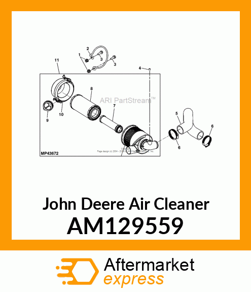 CLEANER ASSEMBLY, AIR AM129559