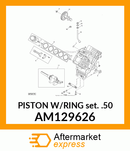 Piston Ring Kit AM129626