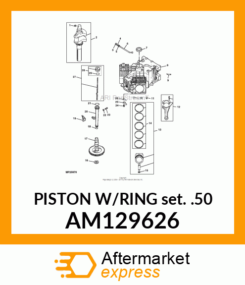 Piston Ring Kit AM129626