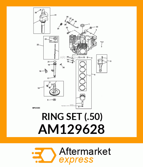 RING SET (.50) AM129628