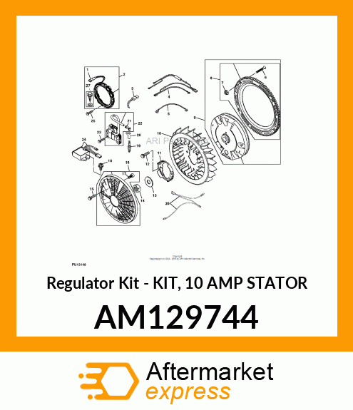 Regulator Kit - KIT, 10 AMP STATOR AM129744