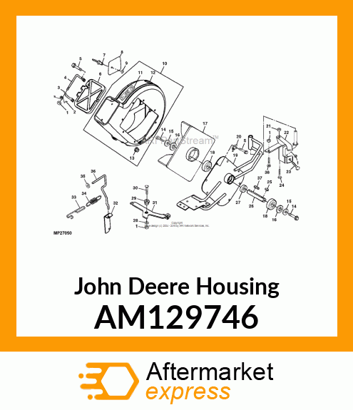 HOUSING, BLOWER ASSY 48 QT AM129746