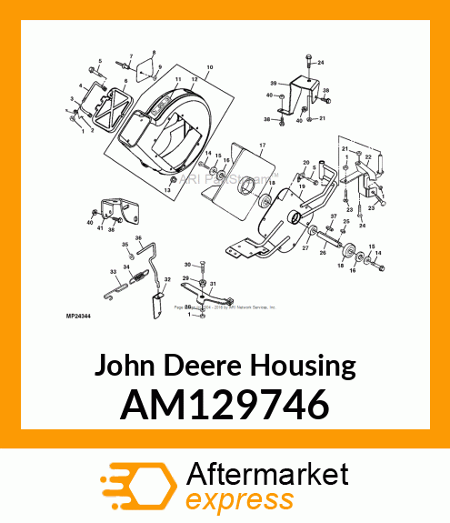 HOUSING, BLOWER ASSY 48 QT AM129746