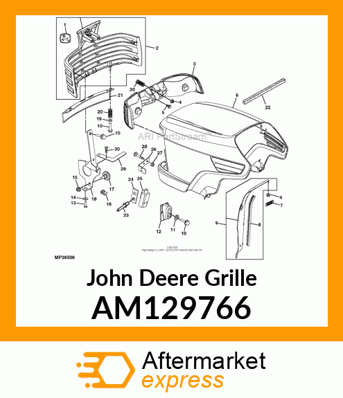 GRILLE, ASSY AM129766