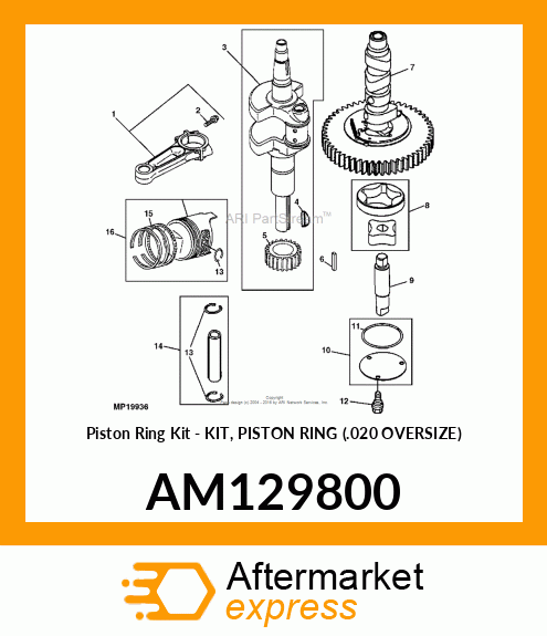 Piston Ring Kit AM129800