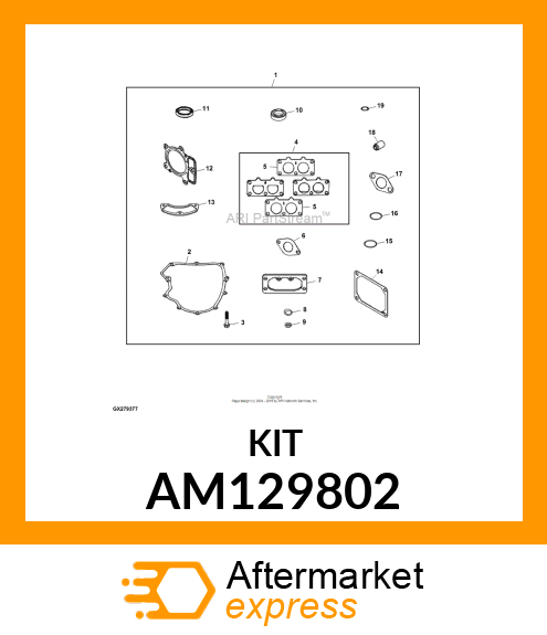 KIT, GASKET AM129802