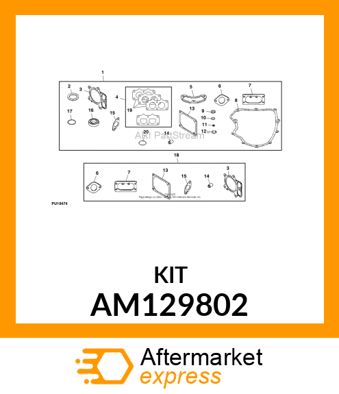 KIT, GASKET AM129802