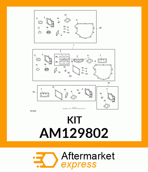 KIT, GASKET AM129802