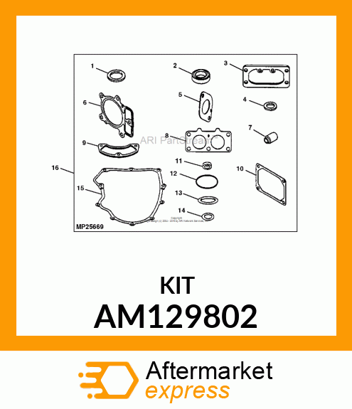 KIT, GASKET AM129802