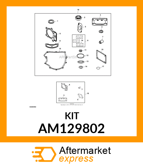 KIT, GASKET AM129802