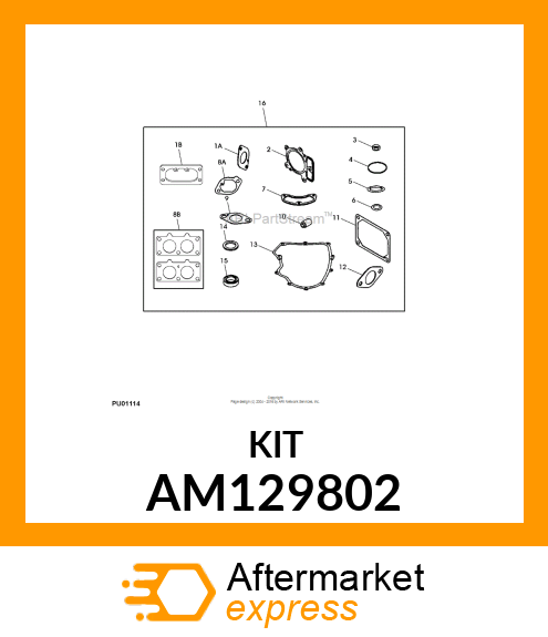 KIT, GASKET AM129802