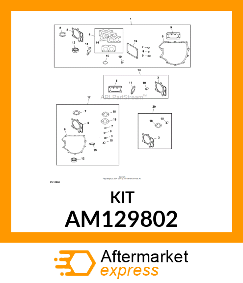 KIT, GASKET AM129802