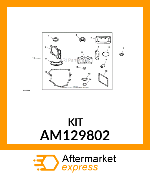 KIT, GASKET AM129802