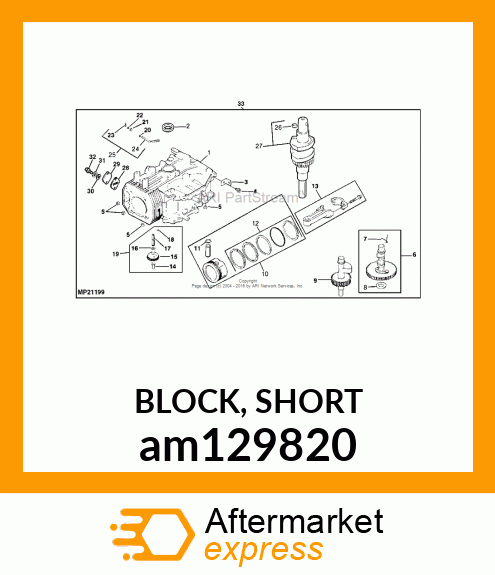 BLOCK, SHORT am129820