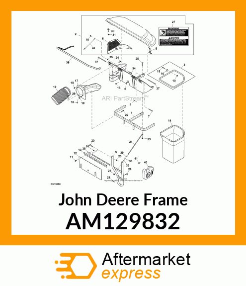 FRAME, WELDED BAG SUPPORT E AM129832