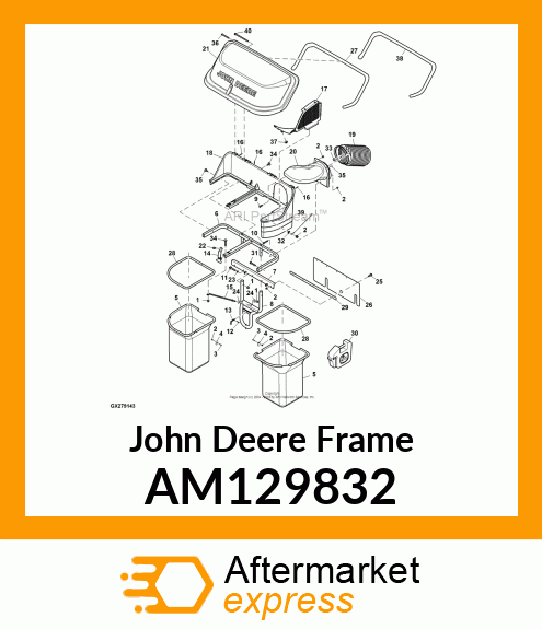 FRAME, WELDED BAG SUPPORT E AM129832