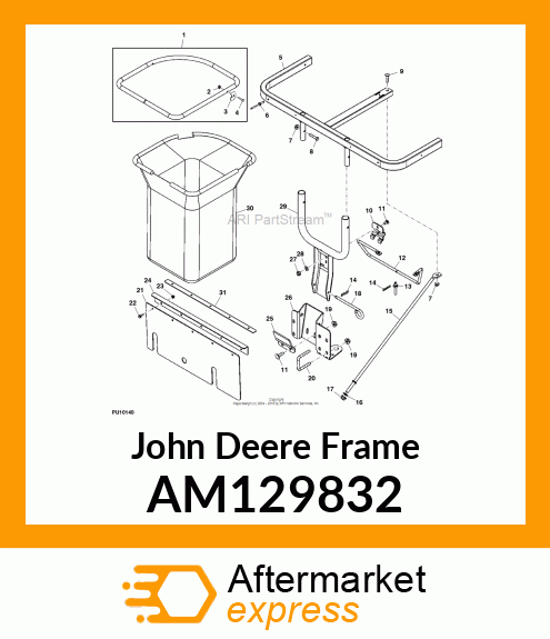 FRAME, WELDED BAG SUPPORT E AM129832