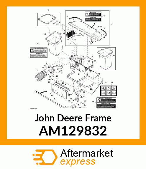 FRAME, WELDED BAG SUPPORT E AM129832