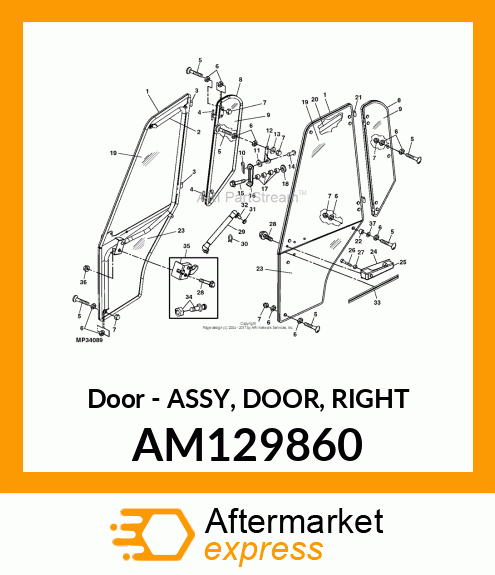 Asm Door Right AM129860