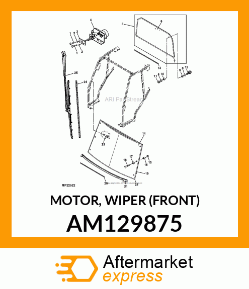 MOTOR, WIPER (FRONT) AM129875