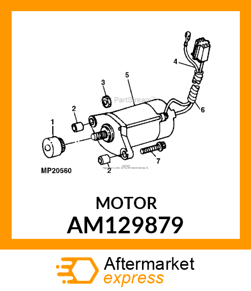 Starter Motor - STARTER AM129879