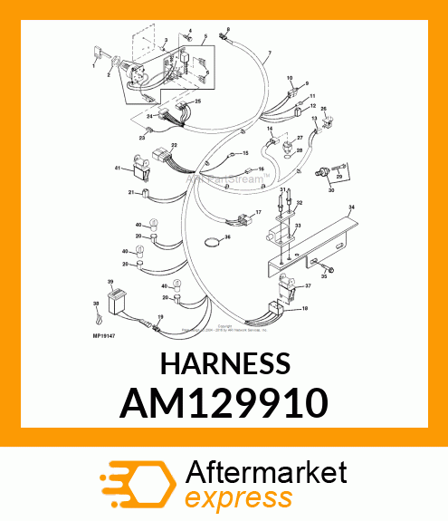 Wiring Harness - HARNESS, MAIN 300 WIRING L/C GAS AM129910