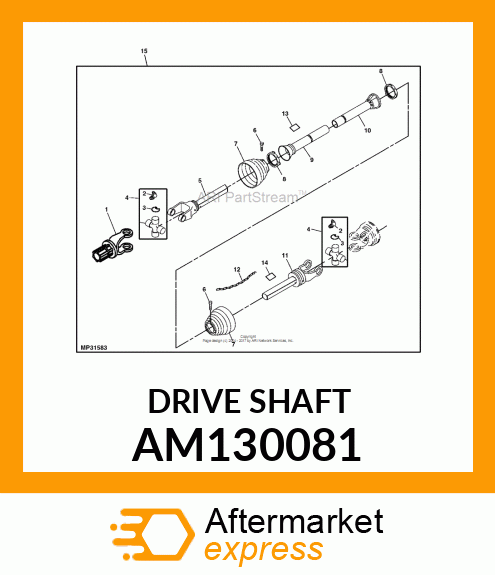 Universal Driveshaft AM130081