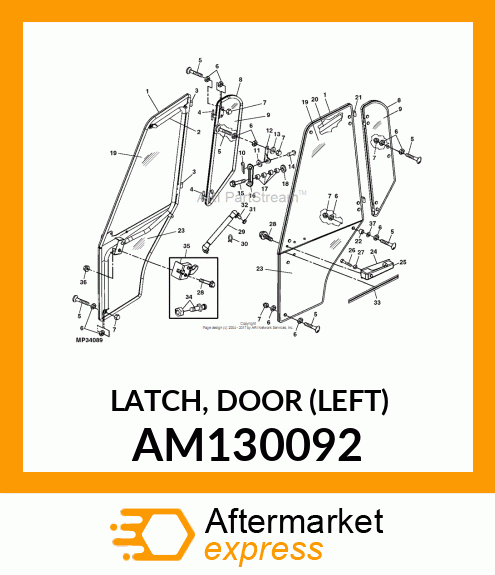LATCH, DOOR (LEFT) AM130092