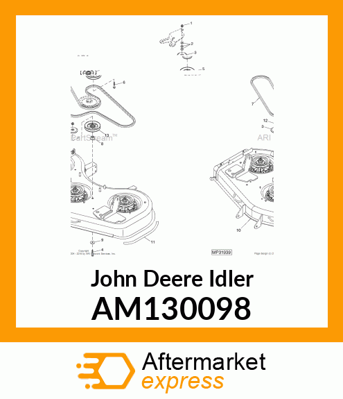 SHEAVE, TENSION IDLER AM130098