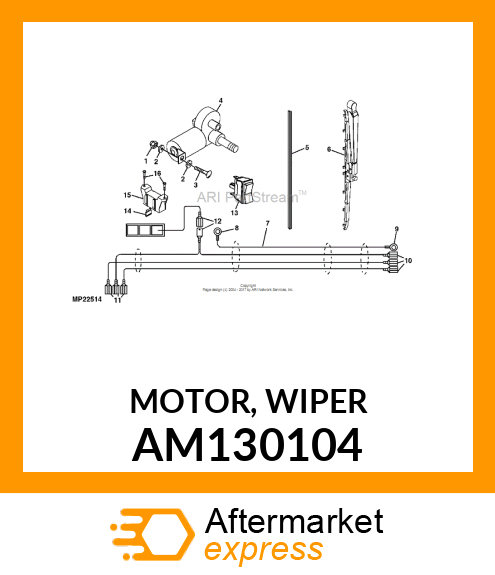 MOTOR, WIPER AM130104