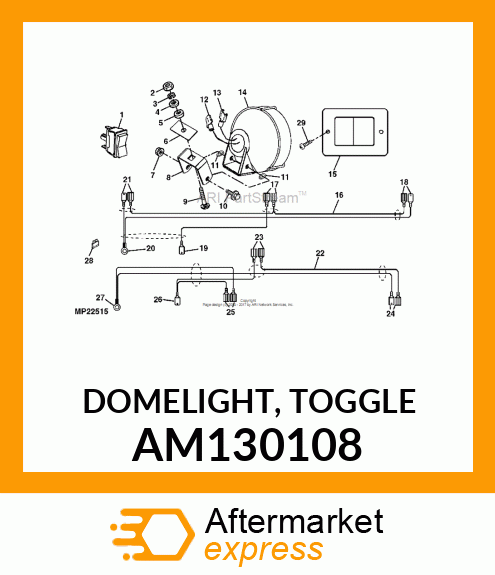 DOMELIGHT, TOGGLE AM130108