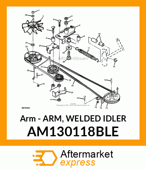 Arm - ARM, WELDED IDLER AM130118BLE