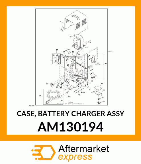 CASE, BATTERY CHARGER ASSY AM130194