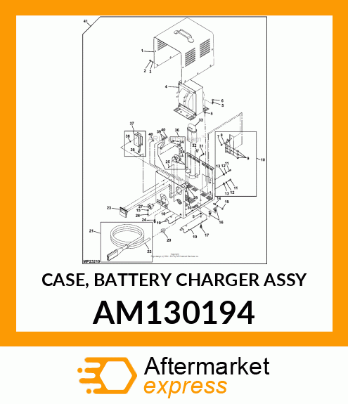 CASE, BATTERY CHARGER ASSY AM130194