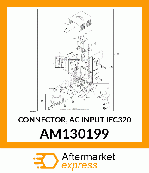 CONNECTOR, AC INPUT IEC320 AM130199