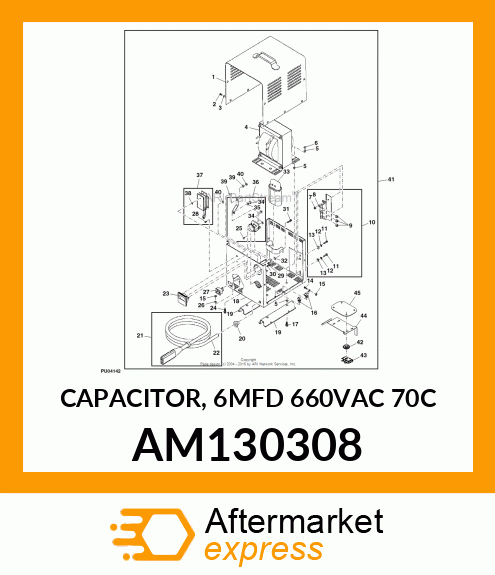 CAPACITOR, 6MFD 660VAC 70C AM130308