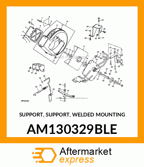 SUPPORT, SUPPORT, WELDED MOUNTING AM130329BLE