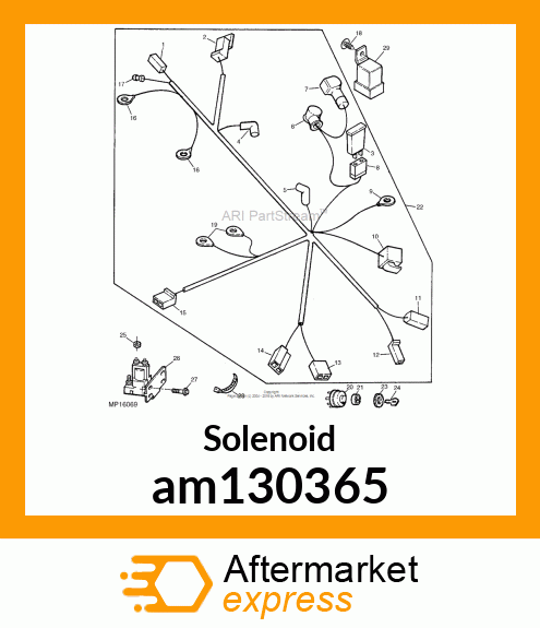 STARTING AID SOLENOID, STARTER SOLE am130365